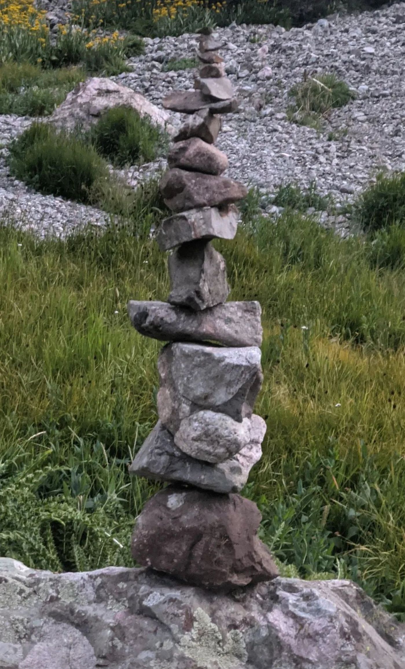 A small cairn detail shot